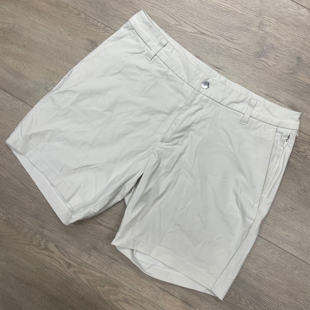 Lululemon Commission Golf Shorts Mens 32 White Technical Performance LM7B95S